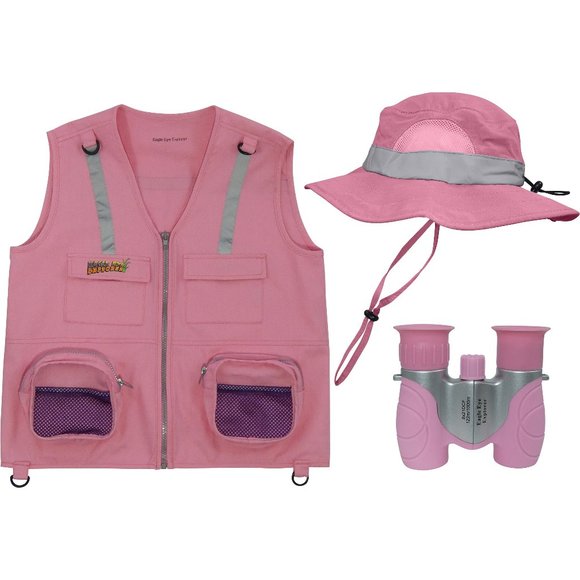 M/L Combination Set: 1 Pink Cargo Vest w/Reflectiv